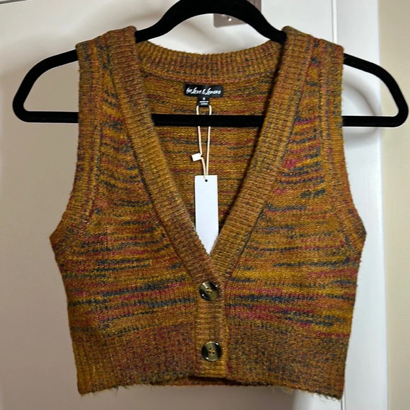 For Love And Lemons Orange Knit Crop Top - Picture 10 of 15